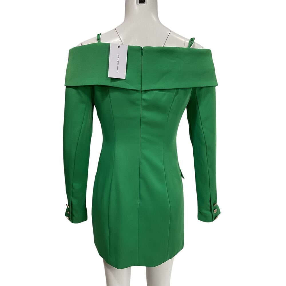 Lovers And Friends Tailored Clover Green Sadie Blazer Dress Size M NWT - Picture 3 of 5